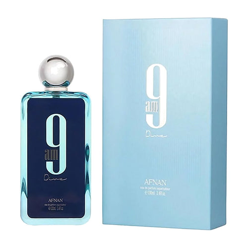 Afnan 9AM Dive 100 ml — body splash original | PATAIMPORT