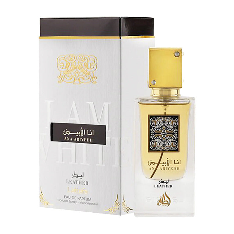 Lattafa Ana Abiyedh Leather 60 ml — body splash original | PATAIMPORT