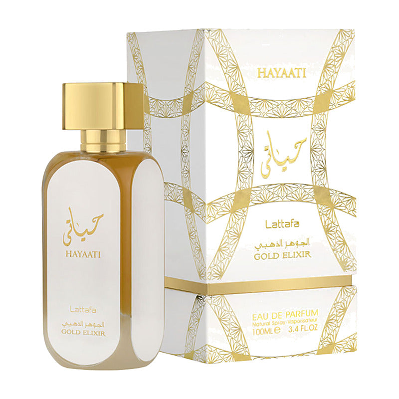 Lattafa Hayaati Gold Elixir 100 ml — body splash original | PATAIMPORT