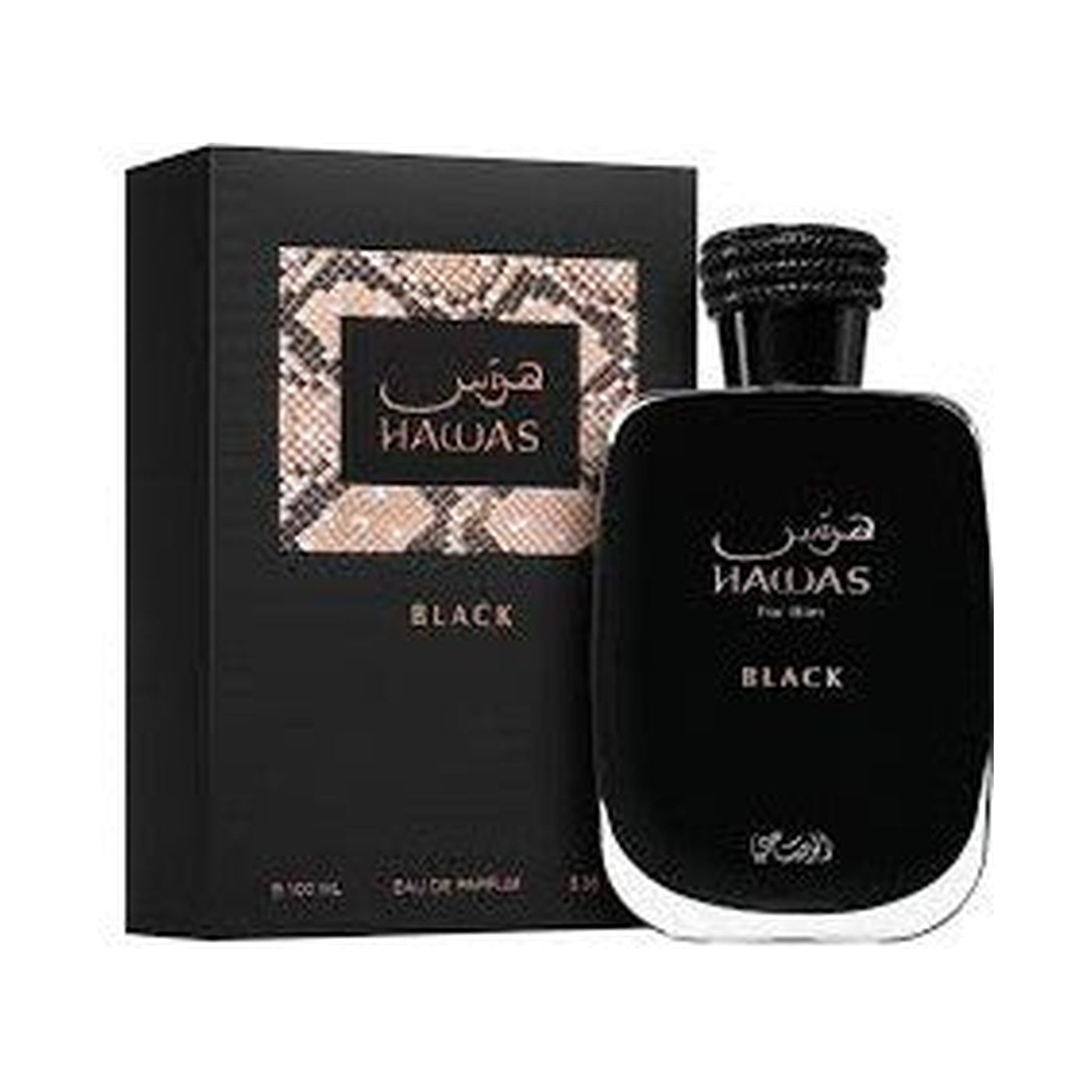 Rasasi Hawas Black 100 ml — original sellado | PATAIMPORT